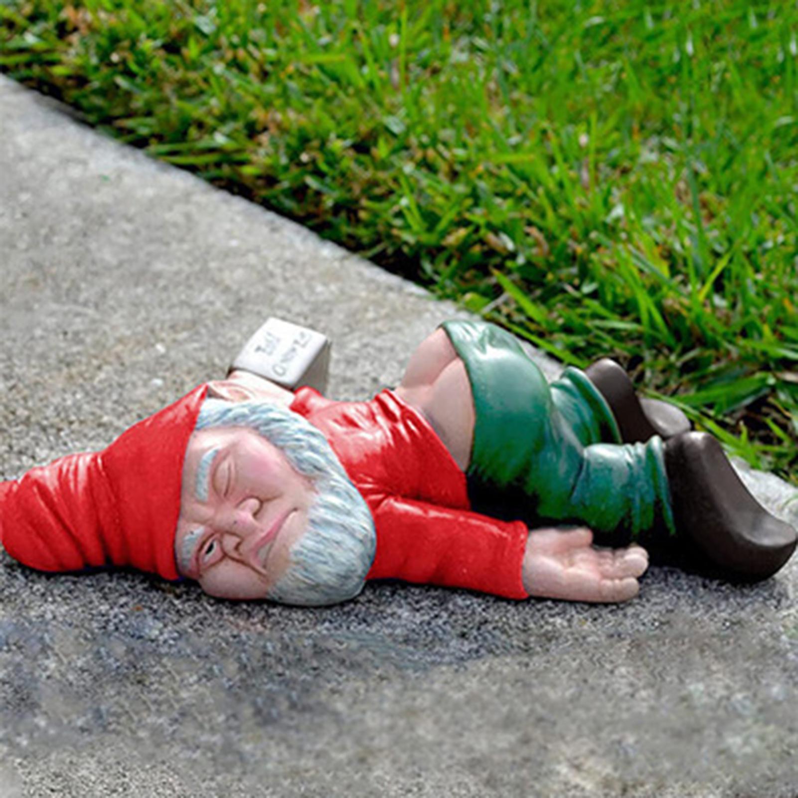 

Садовый гном карлик статуя украшение для улицы настольное для дома лужайки фигурка орнамент подходит для спальни гостиной Red Hat