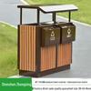 Stainless Steel Outdoor Trash Can: Large Sanitation Bin for Fruit Peels and Waste