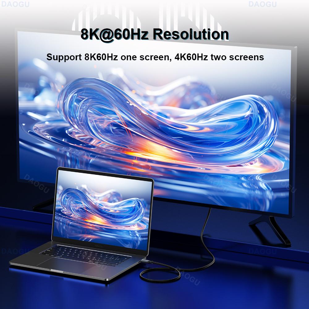 USB 4 Cable 40Gbps Data Cable 8K 60Hz Video Cord 5A 240W PD Fast Charging USB Type C Cable 3.2 Compatible With Thunderbolt 4 3