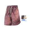 Herren Damen Sommer Arbeitskleidung Kurze Hosen Lässige Gewaschene Baumwollshorts Gerade Bein Cargoshorts Elastische Taille Shorts Hosen