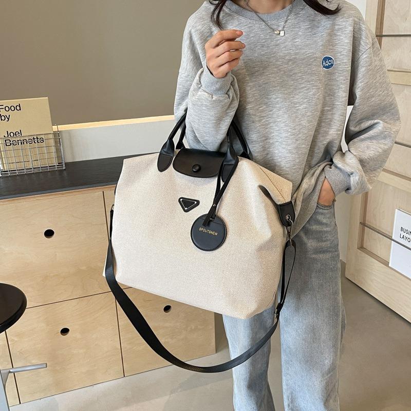 New short-distance travel bag large-capacity bag women's high-end texture lightweight duffel bag travel bag handbag