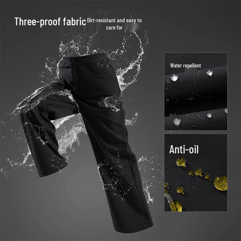 Noslan Women's Outdoor Water-Repellent Wide-Leg Softshell Pants