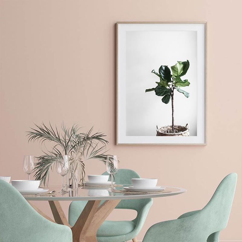 Yeşil Yaprak Bitki Manzara Resimleri Saksı Bitkileri Çiçek Sabah Güneş Tuval Sanat Baskılar Posteri Duvar Resimleri Odası Dekor Için