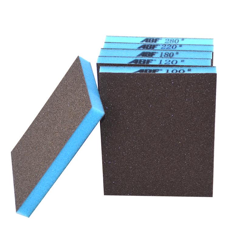 ABF Double-Sided Blue Sponge Sandpaper Block for Jade and Wood Carving