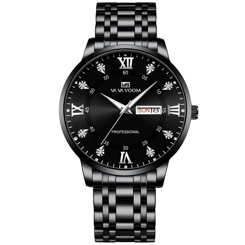 Watch Men's High-end Watch Waterproof Versatile Calendar Temperament Large Dial Trend High Definition Men