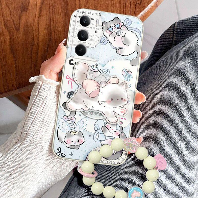 RealmeC75 5G Mobile Phone Case Dirt-resistant Explosion Niche Sweet Cute Simple
