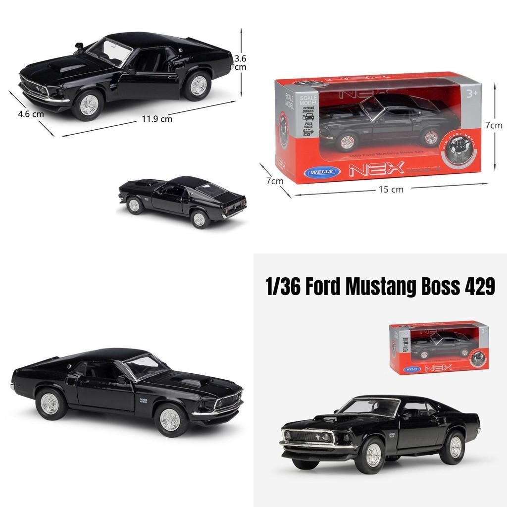 Alloy Car Model Ford Mustang With Inertia Control Design For Play And Display
