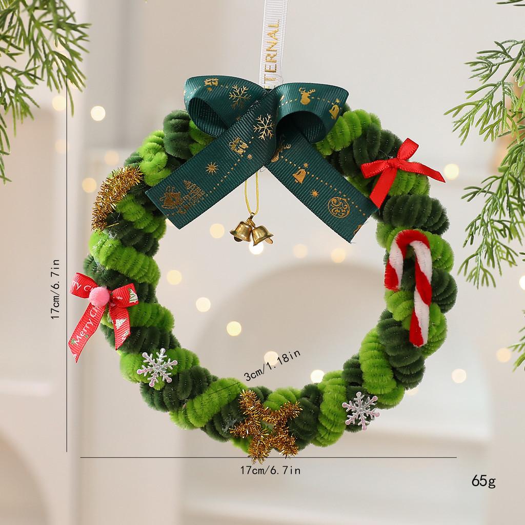Christmas Tree Fabric Hanging Decor With Elf Legs For Holiday Window Display