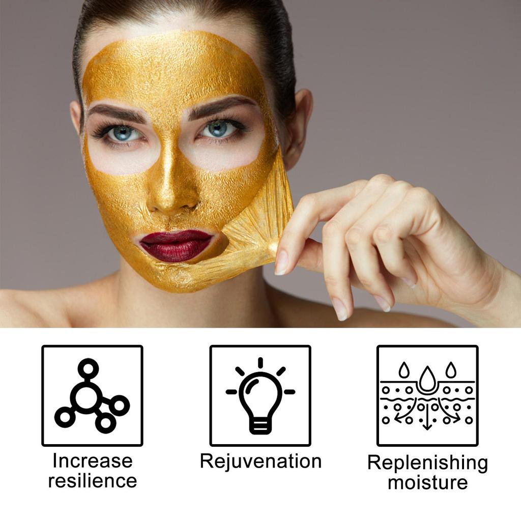 EELHOE Retinol Schlangengift Goldmaske Reinigung Haut Porenverfeinerung Aufhellung Verjüngung Feuchtigkeitsspendende Maske