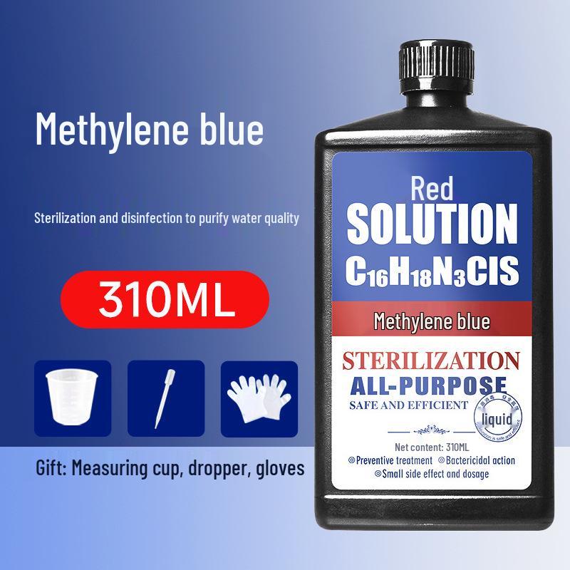 Methylene Blue Solution for Aquaculture: Large Barrel for Fish Tank Disinfection and Water Purification