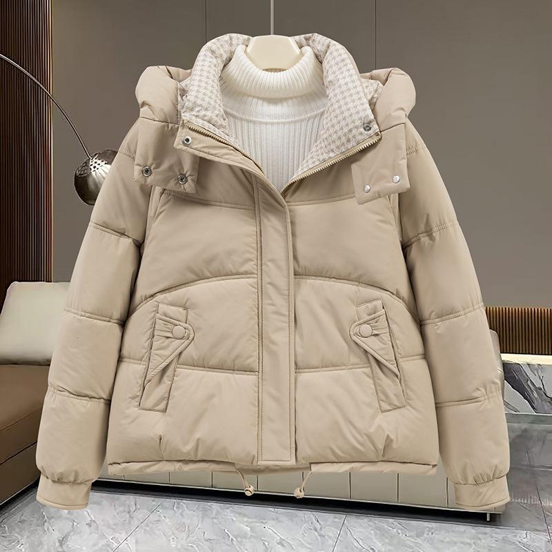 Hooded Short Cotton-padded Clothes Women's Winter Clothes Loose Thickened Warm Jacket Bread Clothes Jacket
