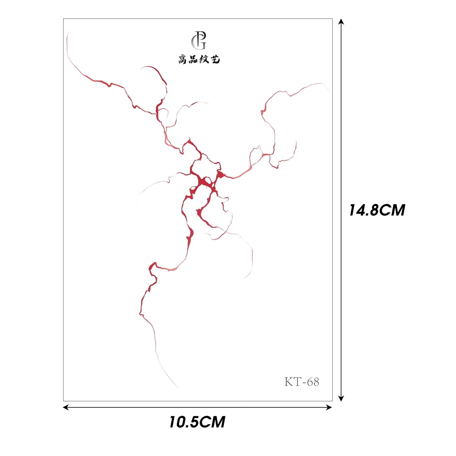 

1-6pcs Blood Vessel Fake Tattoo Waterproof Hemocyte Temporary Tattoo Stickers for Arm Leg Body Arts Semi Permanent Sticker Tool