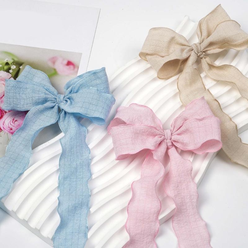 Decorative Footwear Laces 140cm/55.12in Flat Fabric Ruffle Ribbons for Canvas Footwear and Daily Outfit Styling Pair
