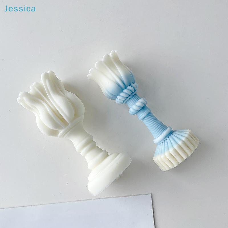 Flowers Tulip Silicone Mold Handmade Scented Candle Plaster Resin Molds Homemade Cookies Chocolate Candy Baking Tool