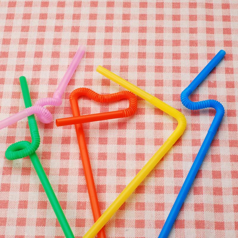 Yekee Disposable Multi-Functional Straws, Hygienic Art Straws, 50-Pack Y-9913