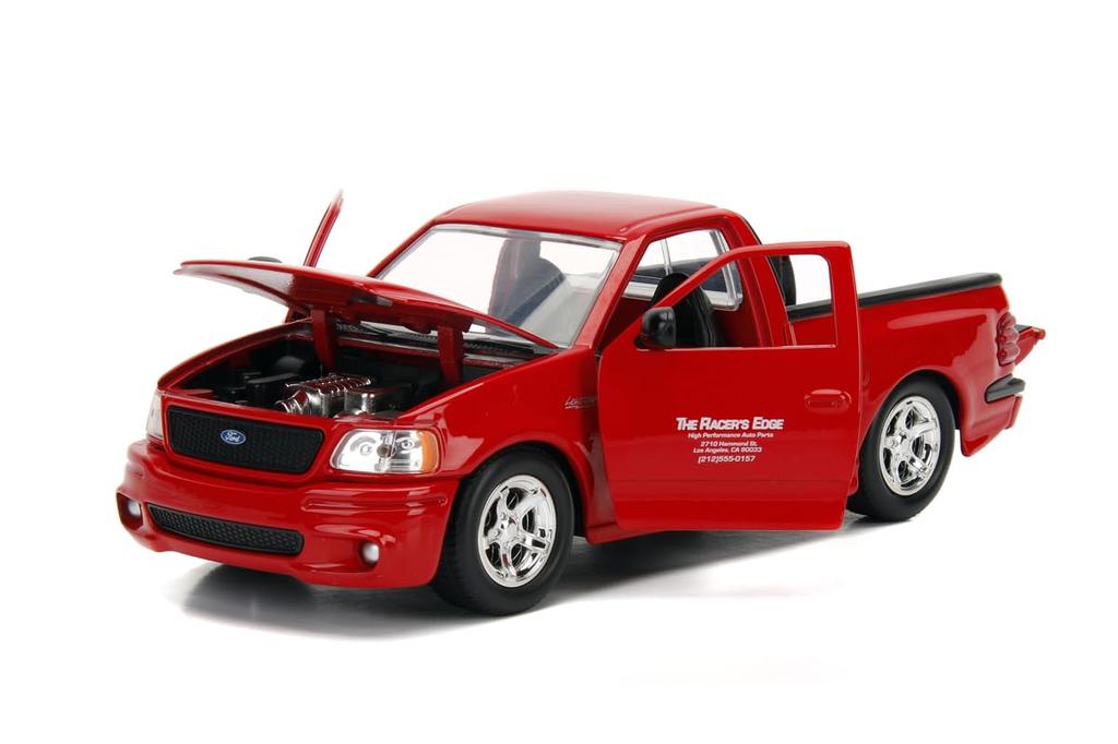 Dokončený produkt Jada Toys Fast Furious Series Brian Ford SVT Lightning Red & 1/24 F&F F-150