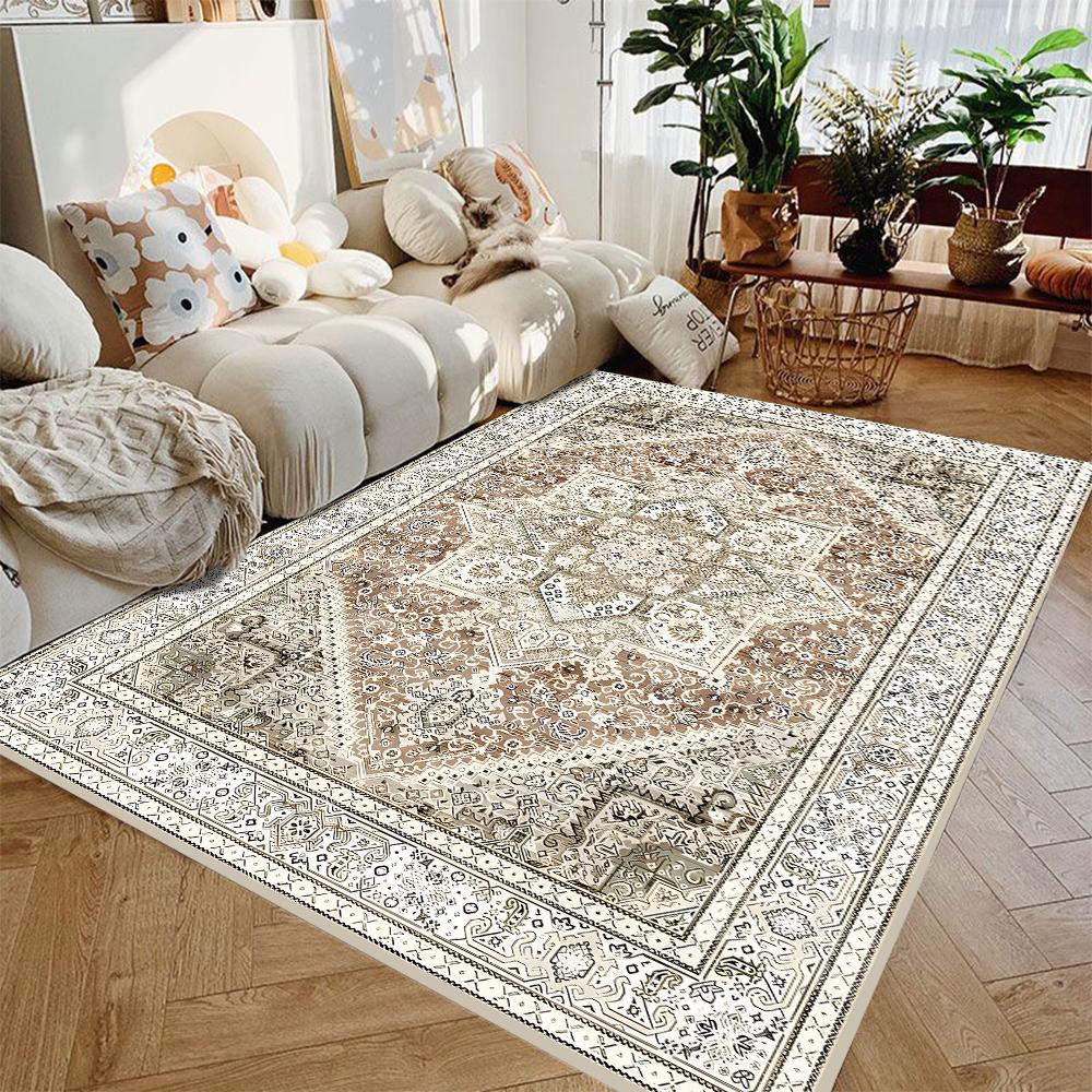 Vintage Moroccan Turkish Doormat Anti Slip Bohemian Rug for Kitchen Bathroom Garden Decor Traditional Oriental Carpet