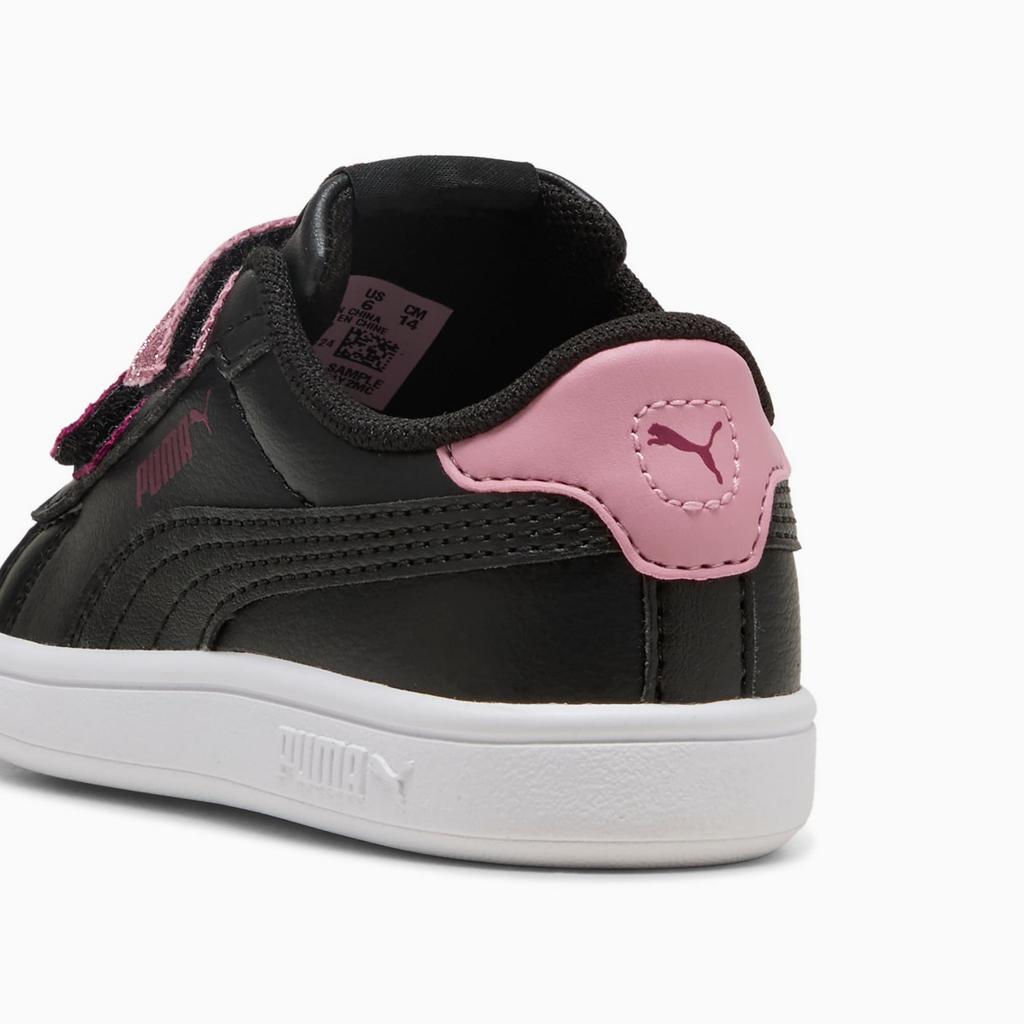 Puma SMASH 3.0 L GLITTER VELCRO V INF children's shoes black 39561007 r 22