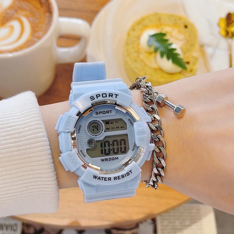 LED Digital Watches with Bracelet Multifunction Sports Watches Fashion Couple Watch Electronic Clock For men womne Boys And Girl