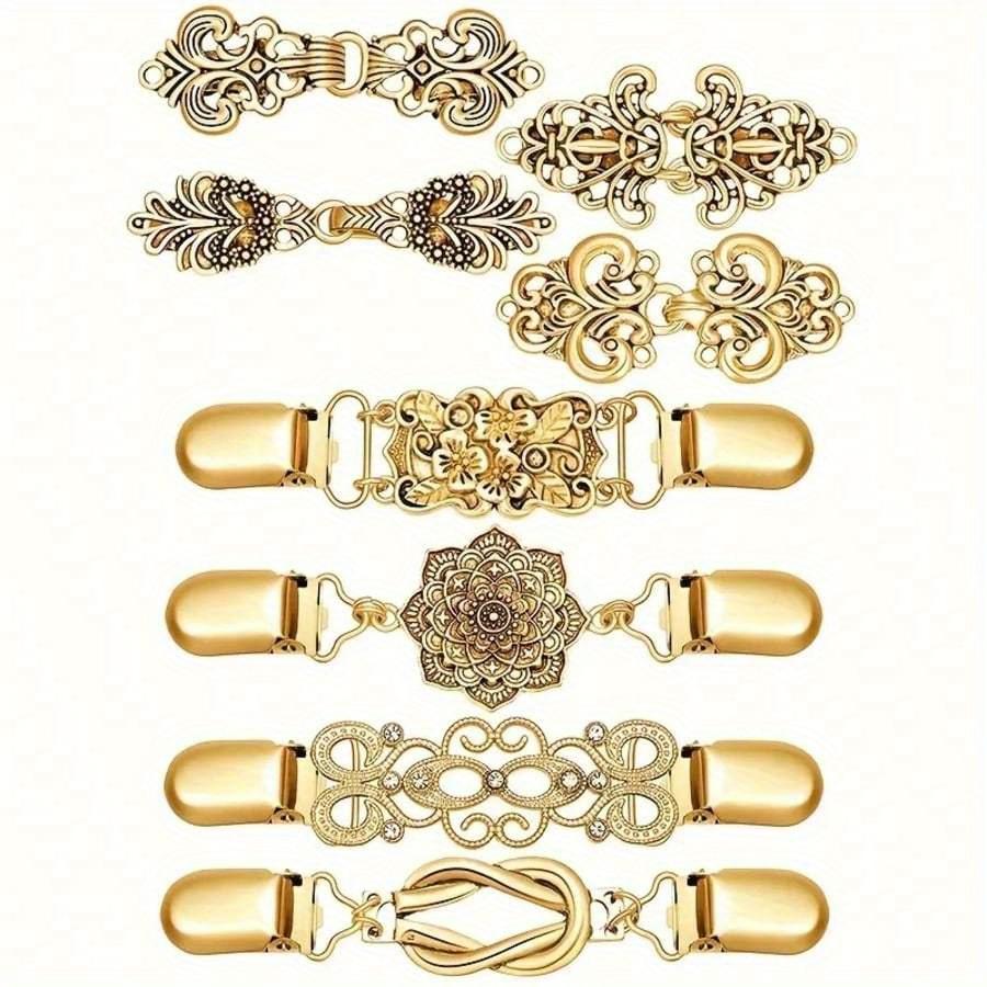 Damski klips do szala/kardiganu w stylu vintage, broszka do sukienek, koszul