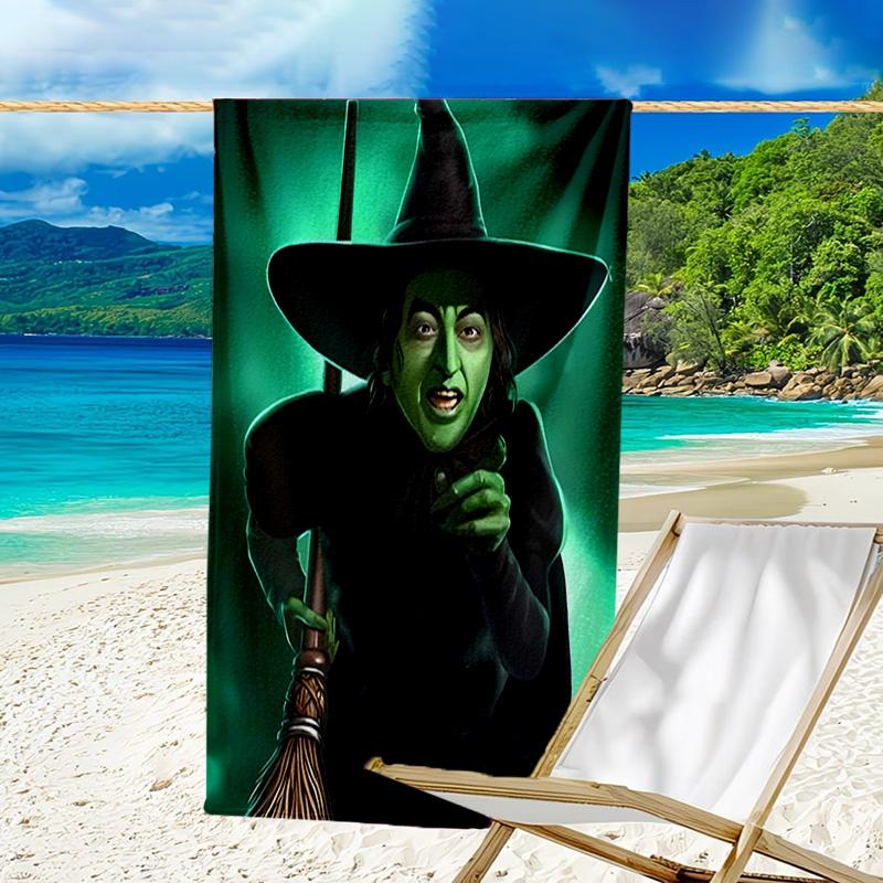 1pc The Wizard of Oz1 Beach Towel, Beach and Seaside Swimming Pool Equipment, Fashion Pattern, Rectangular, Travel Essentials