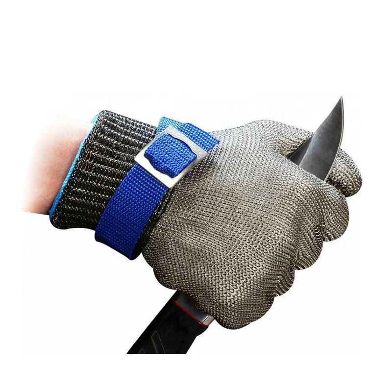Food Grade 316 Stainless Steel Mesh Anti-cut Gloves ANSI A9 Use Safety Gloves
