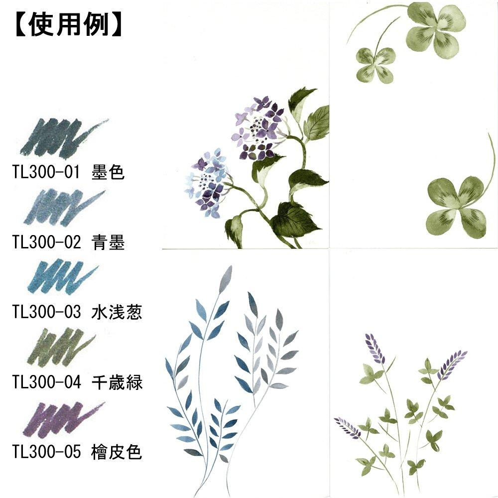 Akashiya Watercolor Brush Pen 'Sai' 30-Color Set (CA200/30V) + Extra-Fine Brush Pen 'Sai ThinLINE' Deep 5-Color Set (TL300-5VA)