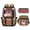 Animation Cartoon Peripheral Printing Trend Lightweight Shoulder Backpack, Primary And Secondary School Student Leisure Schoolbag Three-Piece Set