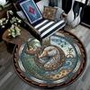 Duck Family Nature Round Area Rug Under Office Chairs Bedroom Living Room Home Decor