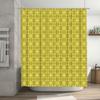 Green Yellow Classic Pattern Waterproof Shower Curtains Bathroom Decoration Home Decorative Liner for Tub Size XXL 180x240cm (70