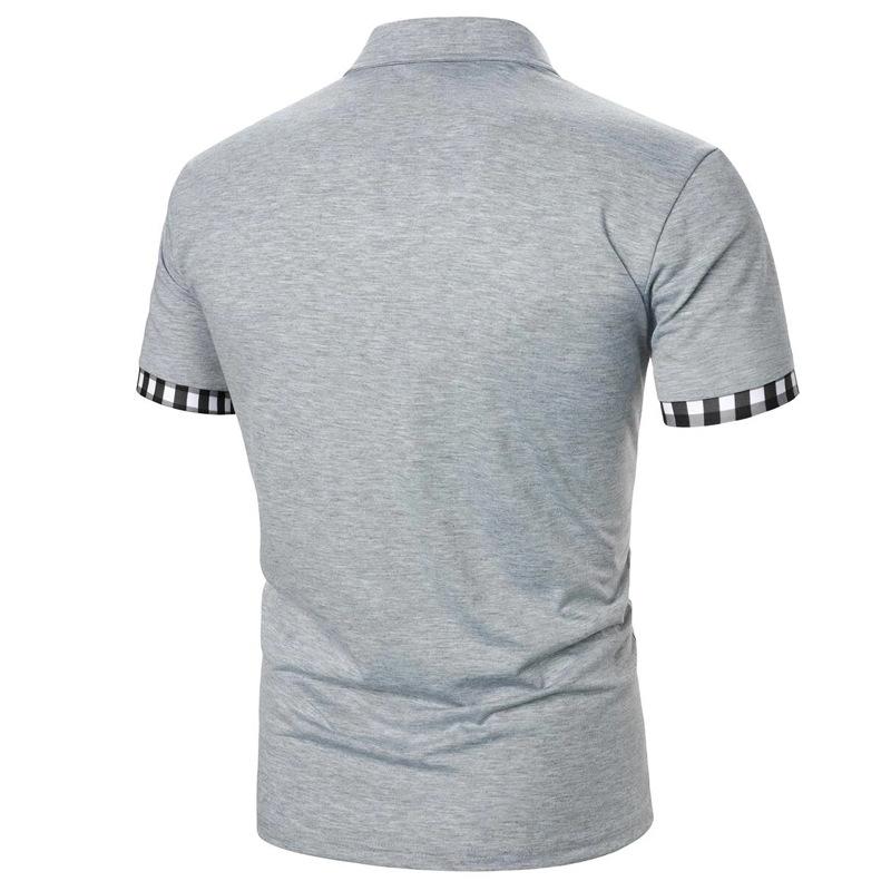 Men's summer checked polo shirt: a versatile, casual top with a pocket