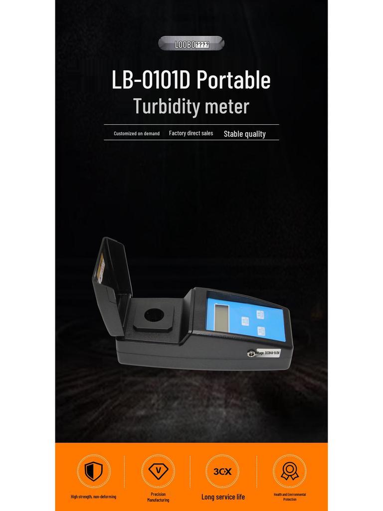 LB-0101D Portable Turbidity Meter with Auto Error Alert & Zero Adjustment, Dual Light Path Compensation