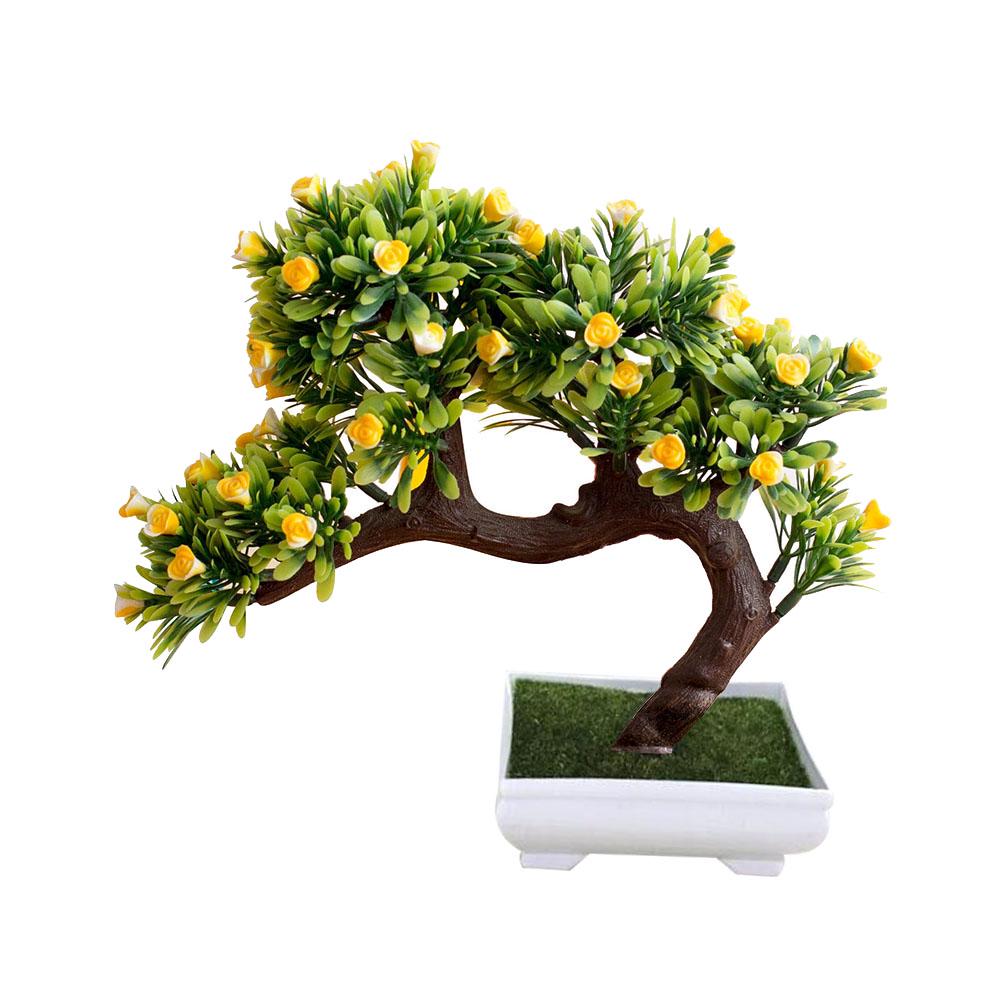 Blooming Bouquet Artificial Flower Tree Pot Bonsai Stage Garden Wedding Party Balcony Decor