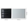 Deli 9773 5-Layer A4 Desktop File Cabinet with Drawers