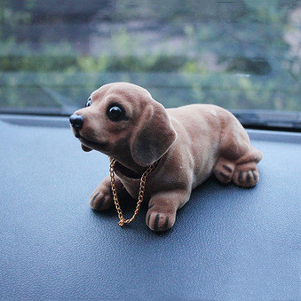 

Shepherd Dashboard Decoration Nodding Puppy Doll Shake Head Dog Simulation Car Dog Car Dog Ornament Dachshund