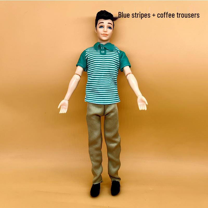 11-inch 30cm Realistic Jointed Prince Suit: Leather Jacket & Pants Set