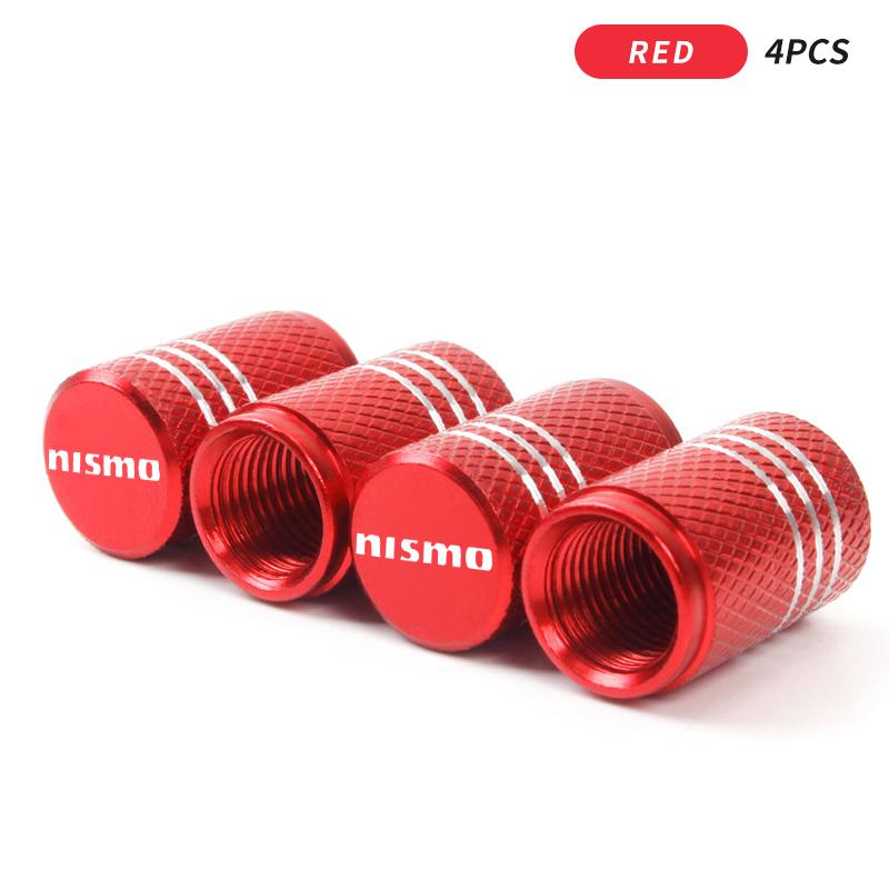 Automobile Tire Inflation Nozzle Cover Bolt-in Aluminum Theftproof Valve Caps For Nissan Nismo Tiida Teana Skyline Juke X-trail