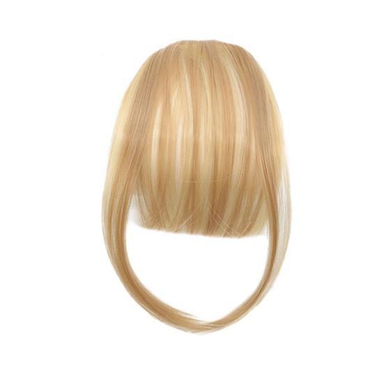 Frauen Clip-in Pony Natürliche Wispy Stirn Haar Extensions Faux Französisch Pony Mädchen