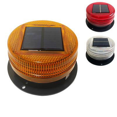 Lumière d'avertissement magnétique LED à énergie solaire, pour voiture, camion, véhicule, balise stroboscopique, lampe de Police ambre, Signal d'urgence, capteur automatique