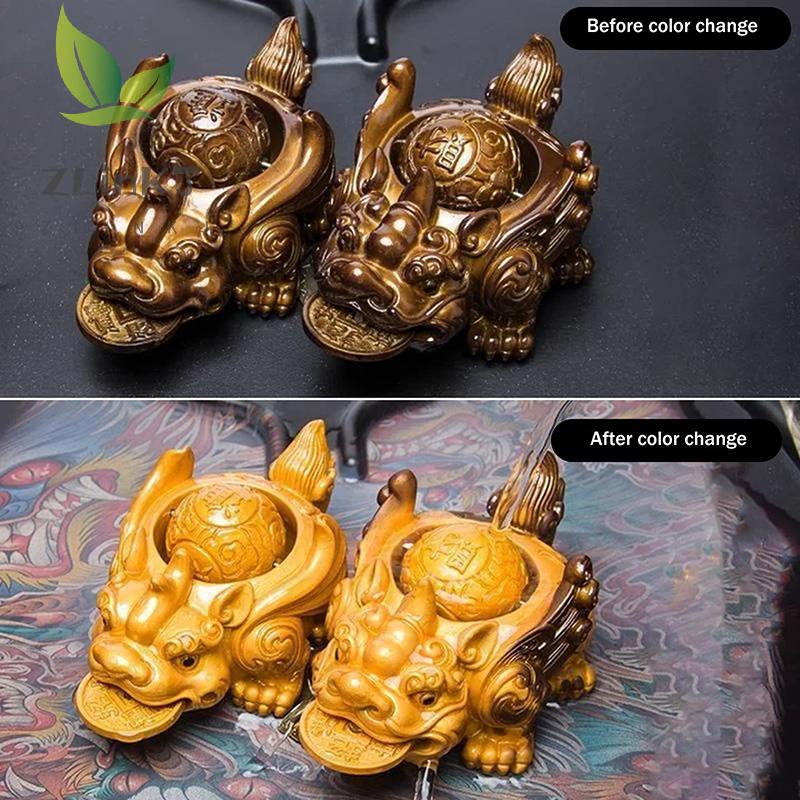 1PC Boutique Tea Pet Water-spraying Pixiu Tea Pet Ornament Handmade Tea Ceremony Tea Game Financial Tea Table Gift