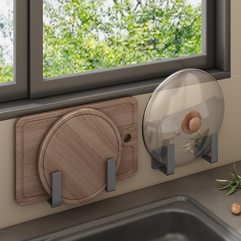 Multifunctional No-Punch Wall Mounted Kitchen Shelf