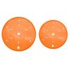 Removable Flower Pot Drainage Liners Set - Large & Small Black Orange Plastic Trays For Healthy Plant Growth
