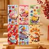 Red Envelopes 6Pcs Vibrant Vietnamese Wishes 3D Sheep Design for Tet Festival Kids Lucky Money Packing
