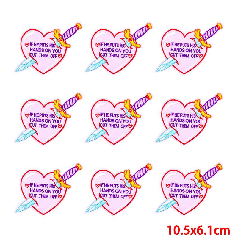 10 Pcs/lot Wholesale Embroidery Patch Iron On Patches For Clothing Patches On Clothes Jackets Decor Applique Sew Supplies