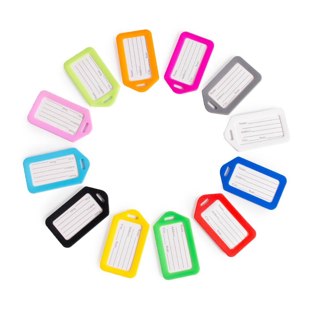 Colorful Creative PP Plastic Luggage Tag for Boarding and Checked Baggage