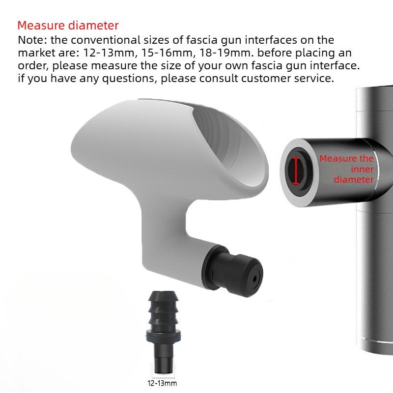 Male Masturbation massage Penis Vibration Exercise device Male Relaxation Silicone Massage Gun Head For Masturbation Tool