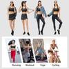 Dámská podprsenka na jógu Sportovní cvičení Jogging Crop Tops Polstrovaná bezdrátová ležérní vesta černá