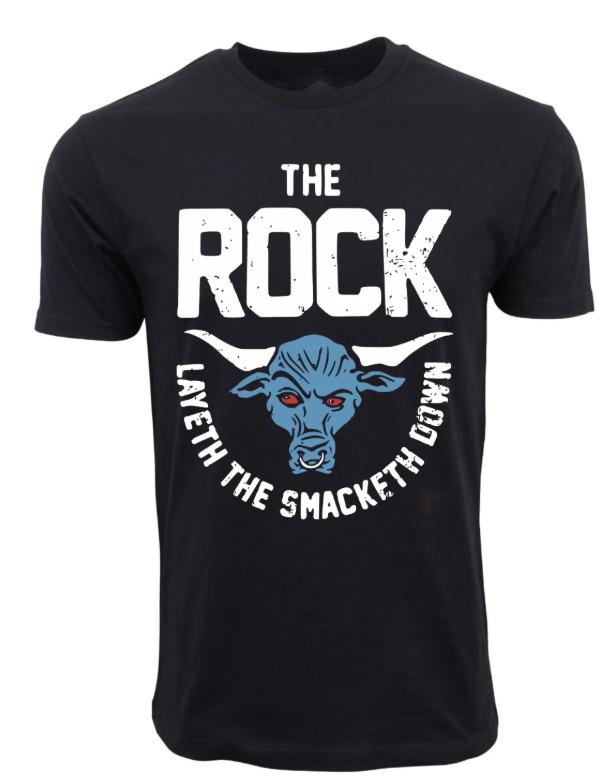 

WWE THE ROCK LAYETH THE SMACKETH DOWN T SHIRT M