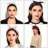 Polyester Polka Dots Triangle Scarf Thin Head Wraps Stacked Wear Foulard Hair Band  Travel Matching