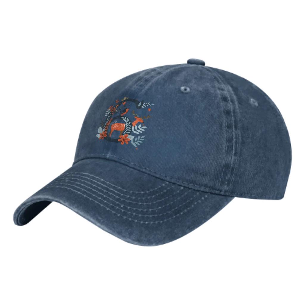 Flower Bird And Deer Digit 6 Fashion Classic Cotton Trucker Hat Summer Dad Cowboy Cap Outdoor Leisure Basketball Caps